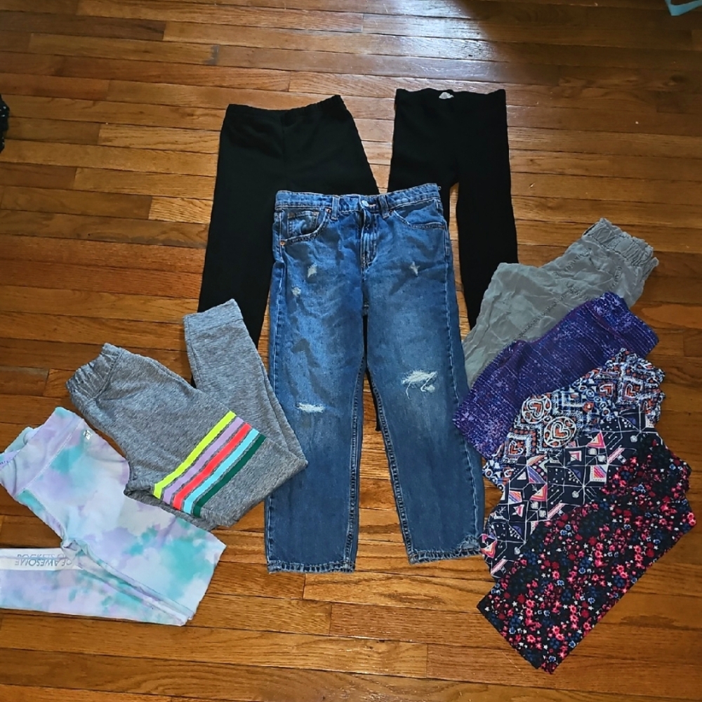 Huge Lot girl's Pants Jeans & Leggings Sz 10 Rocket's of Awesome, Old Navy  More